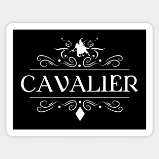 Cavalier Character Class TRPG Tabletop RPG Gaming Addict Sticker